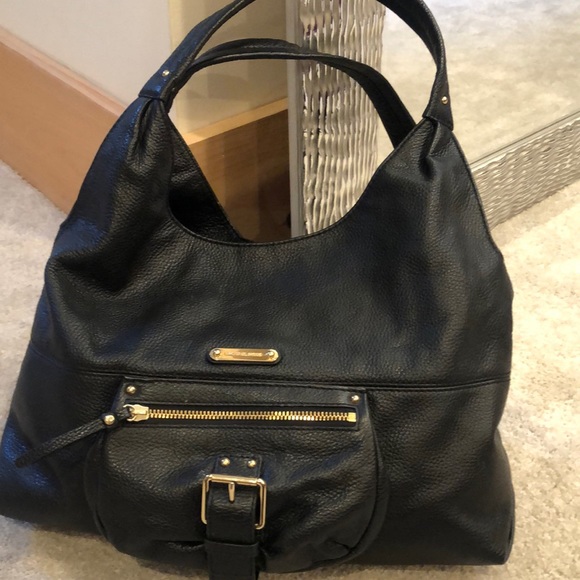 MICHAEL KORS BLACK LEATHER HOBO - Picture 3 of 11